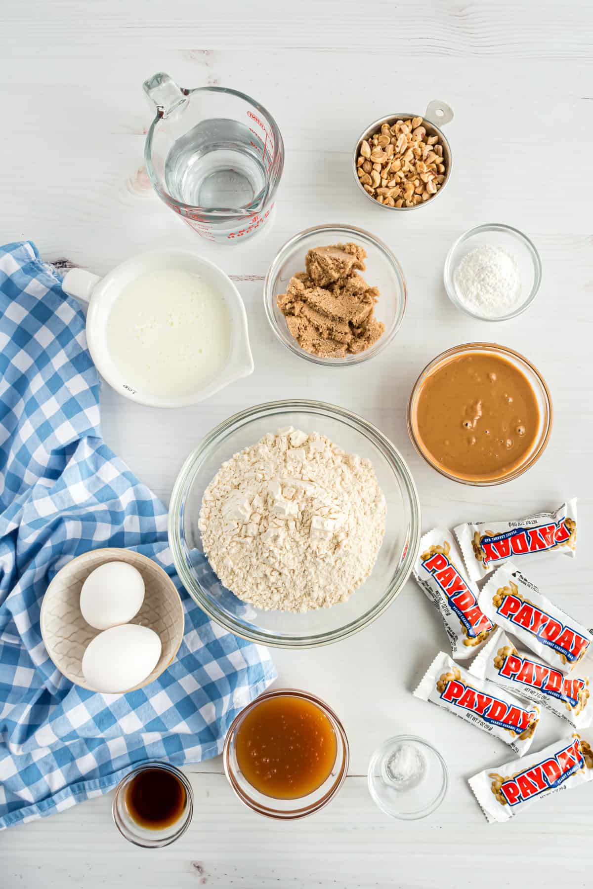 Ingrédients nécessaires pour la recette.