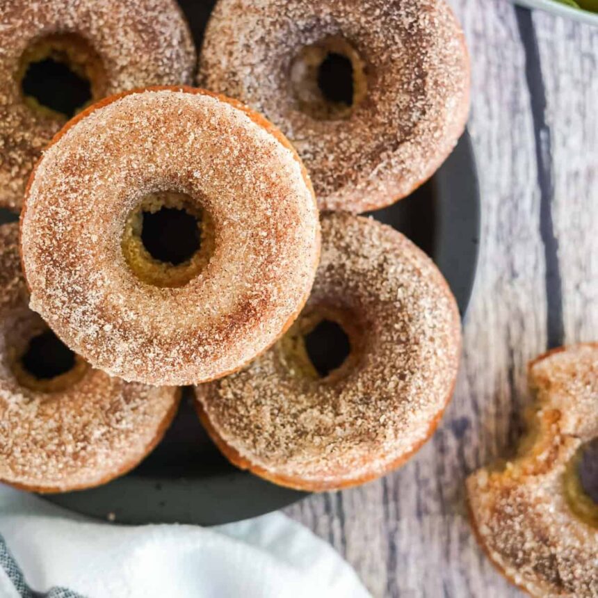 Donuts au cidre de pomme cuits au four