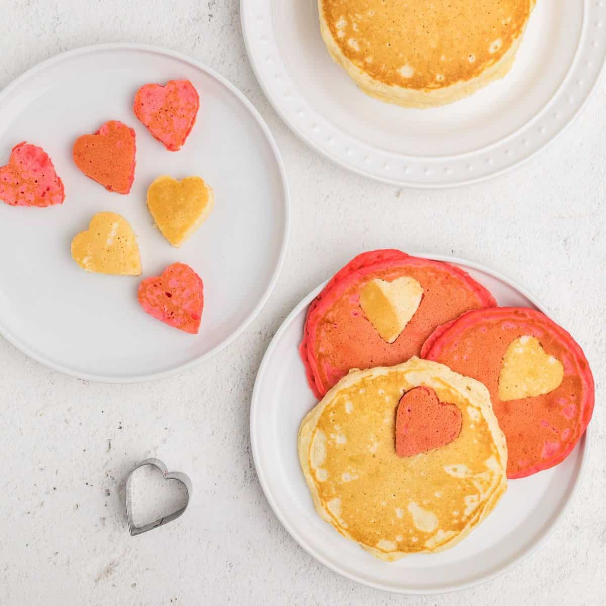 Pancakes de la Saint-Valentin