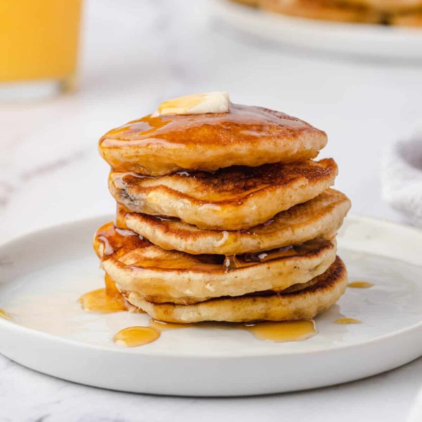 Pancakes en dollars d'argent à la banane