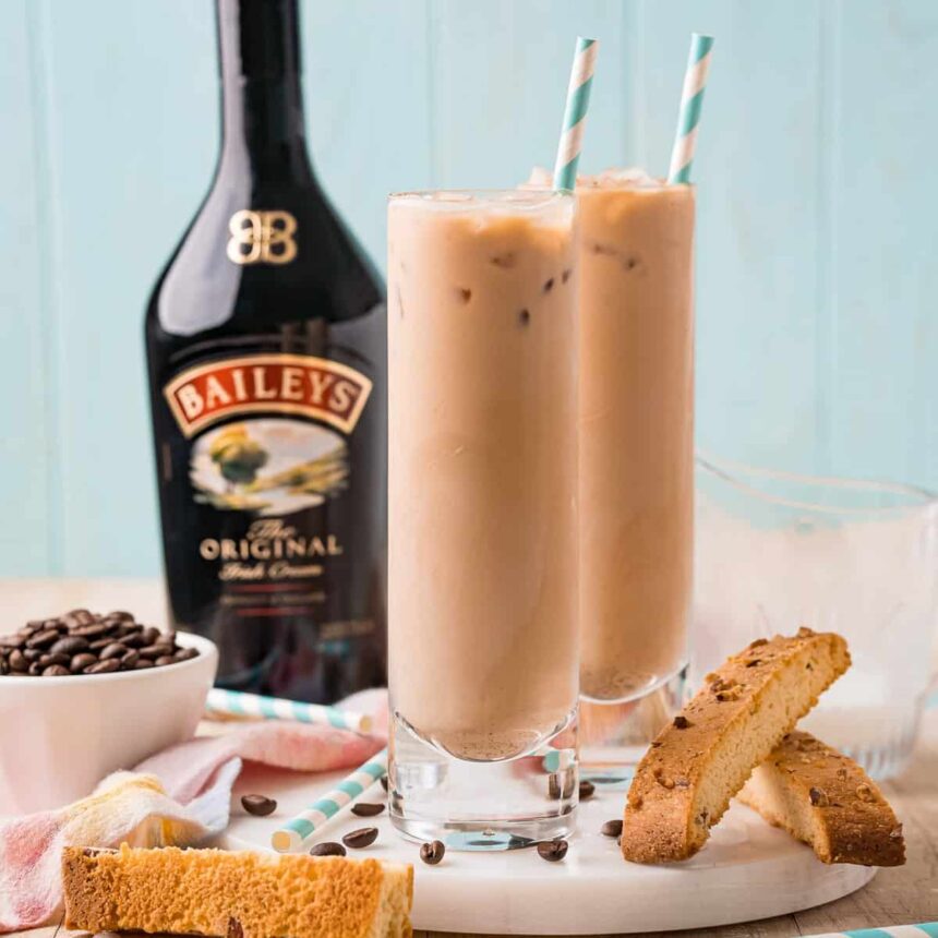 Latte glacé à la crème irlandaise