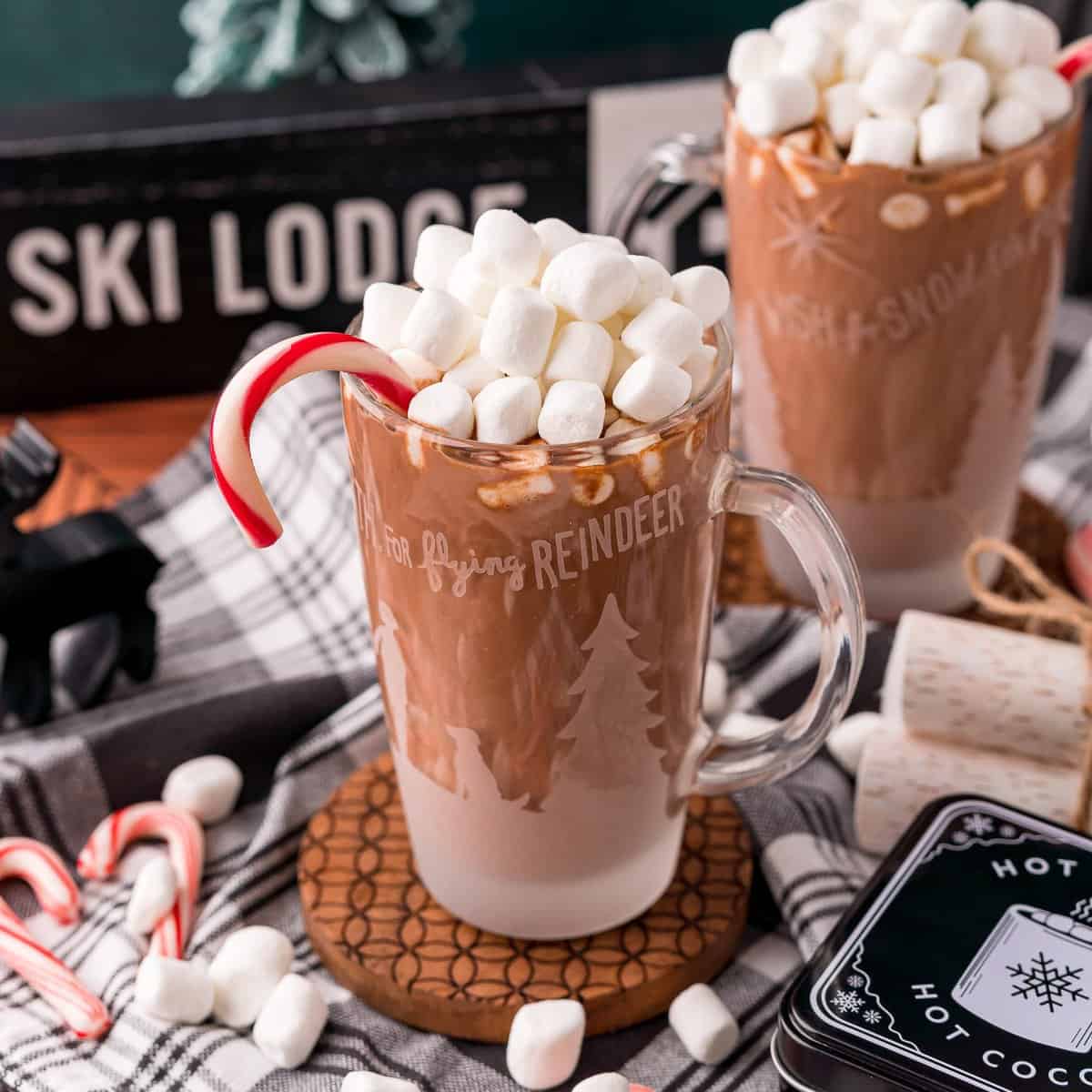 Chocolat Chaud à la Menthe Poivrée