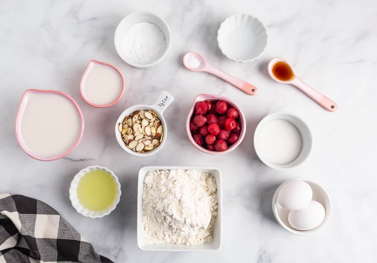 Ingrédients nécessaires pour la recette.