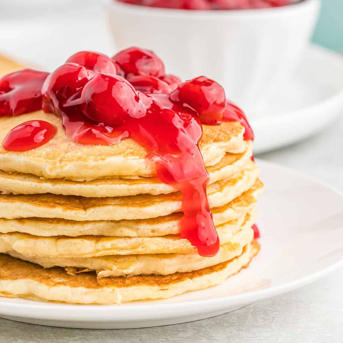 Pancakes aux Cerises et à la Pomme