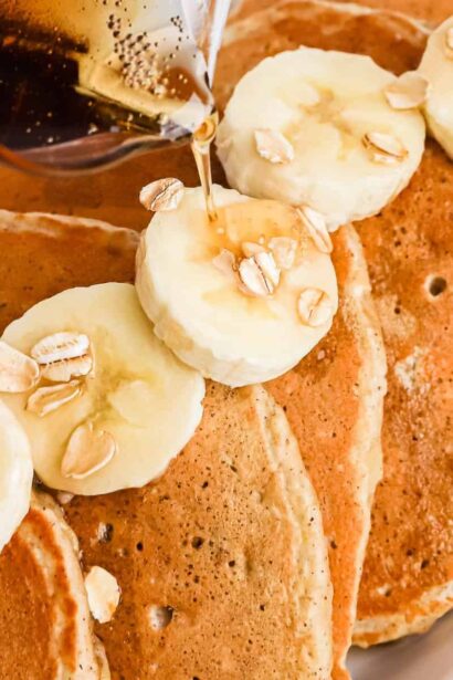 Pancakes à la banane et à l'avoine