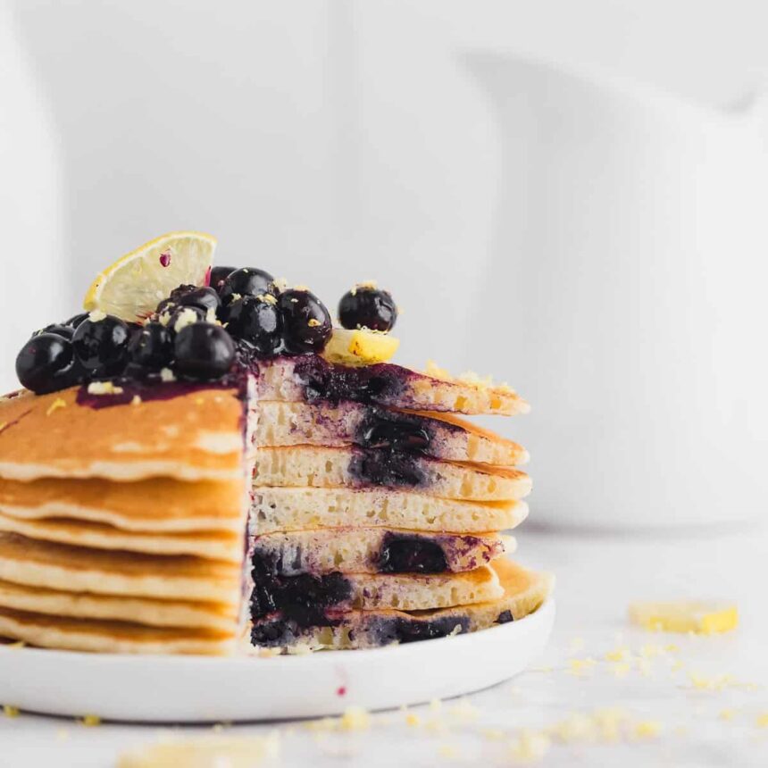 Pancakes au Citron et aux Myrtilles