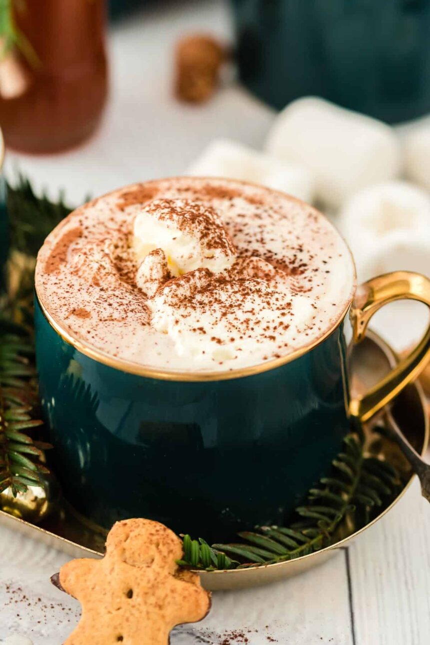 Chocolat chaud au pain d'épices
