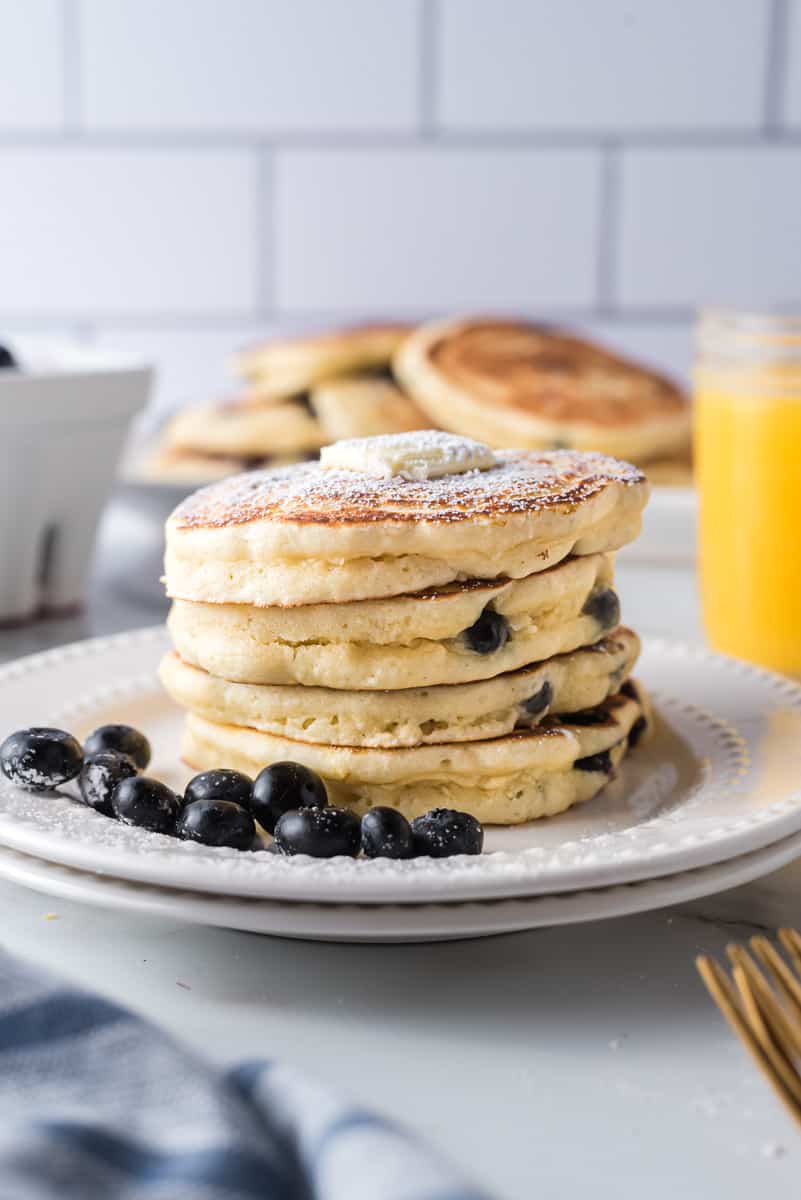 Les Meilleurs Pancakes Classiques aux Myrtilles