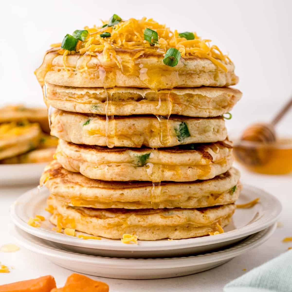 Pancakes salés à la patate douce