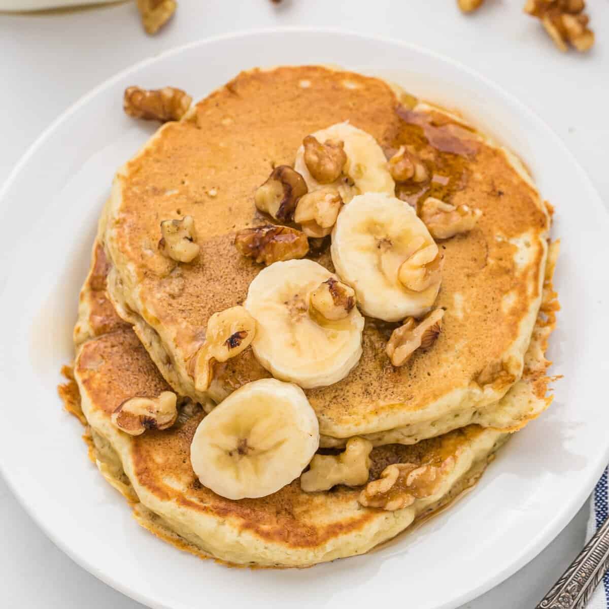 Pancakes à la Banane et aux Noix