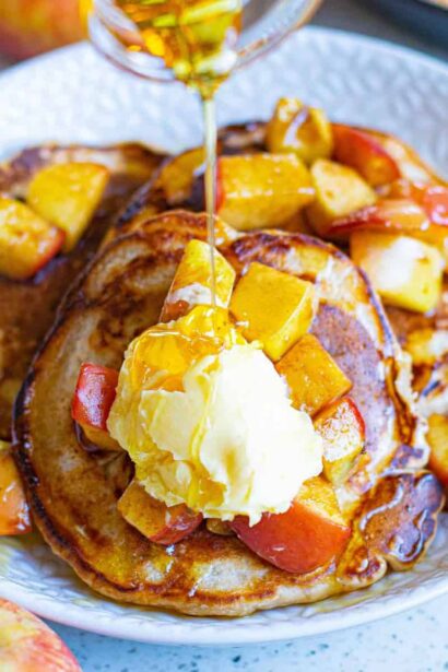 Pancakes véganes aux pommes