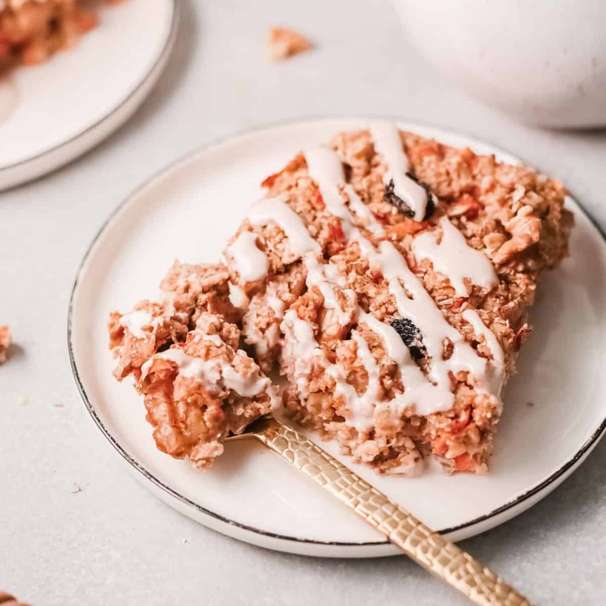Pancake façon gâteau aux carottes au four