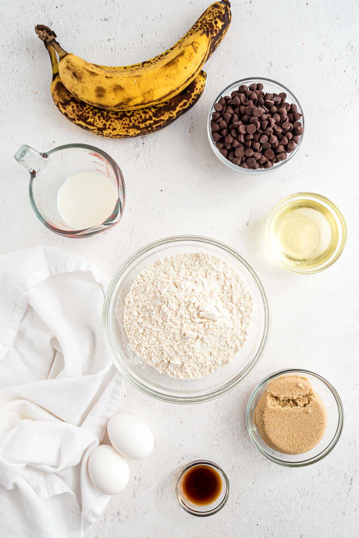 Ingrédients nécessaires pour la recette.