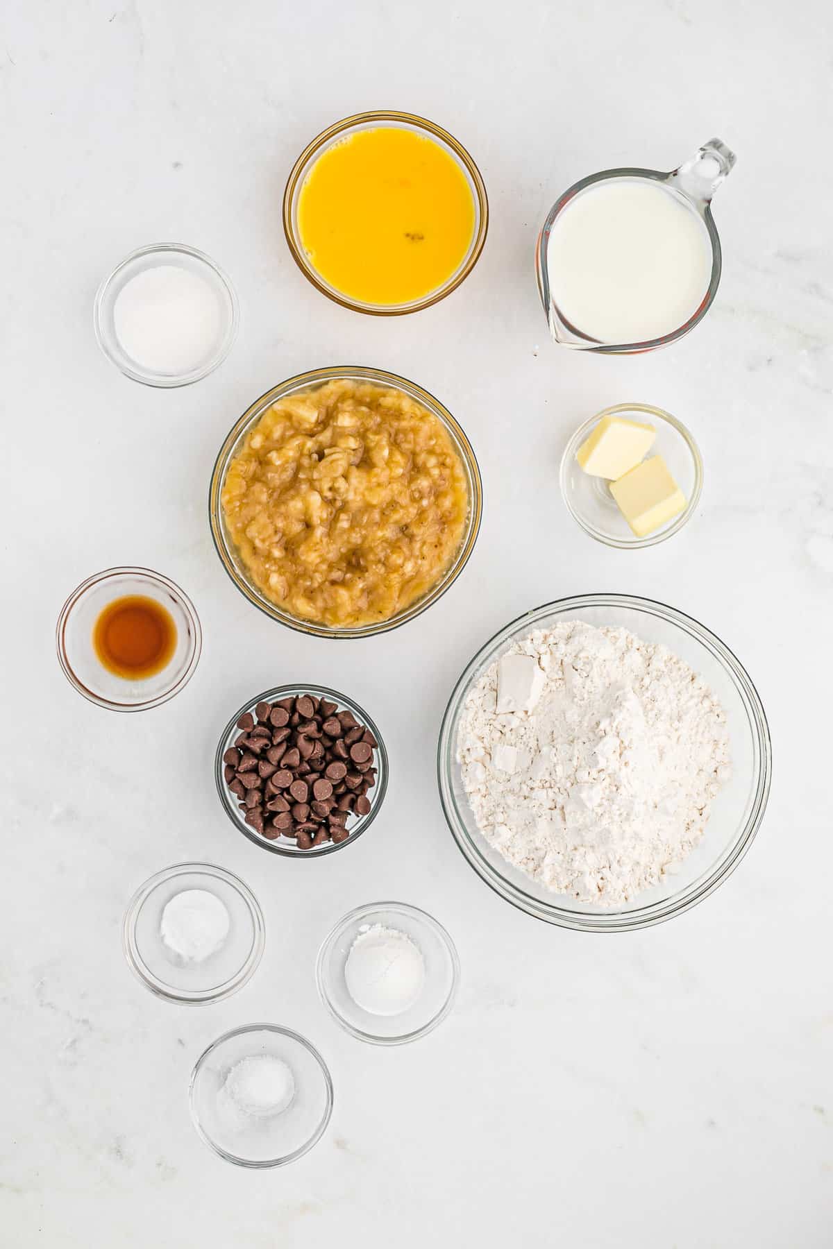 Ingrédients nécessaires à la recette.