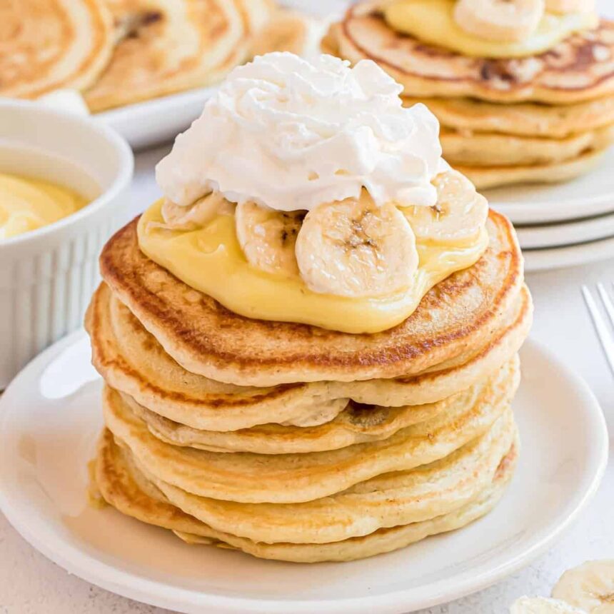 Pancakes façon Banana Cream Pie