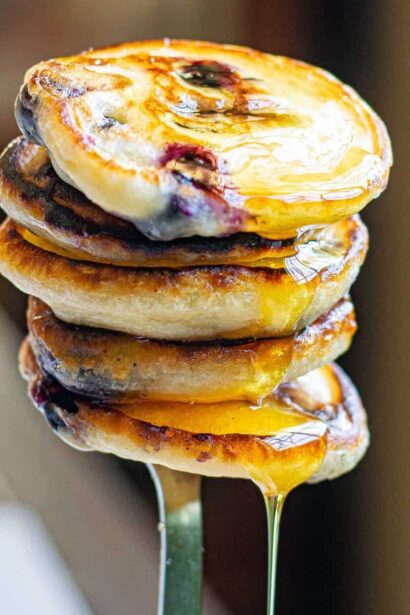 Pancakes Végan aux Myrtilles