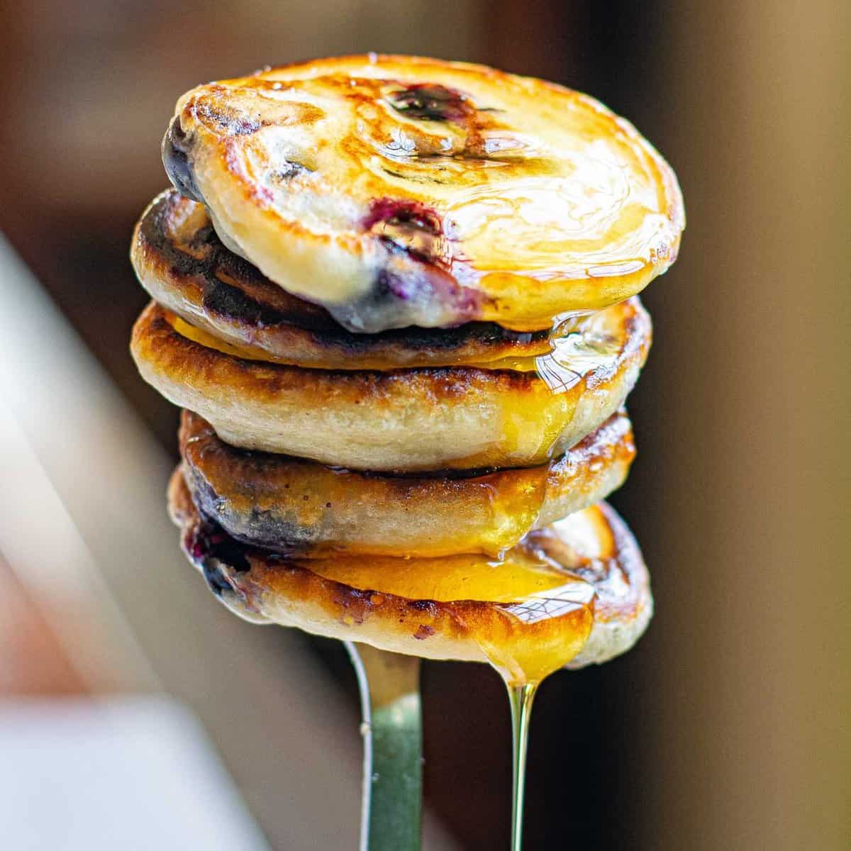 Pancakes Végan aux Myrtilles