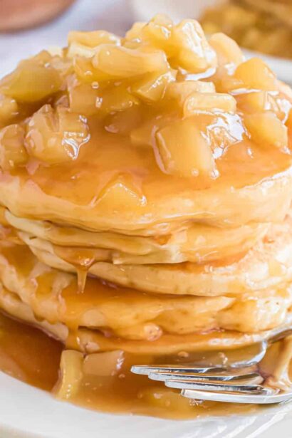 Pancakes aux Pommes Caramélisées