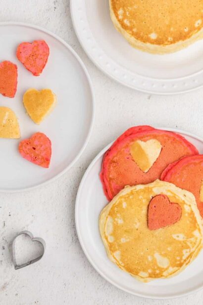 Pancakes de Saint-Valentin