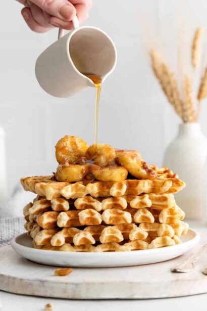 Gaufres façon Bananas Foster