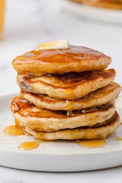 Pancakes banane façon pièces d’un dollar
