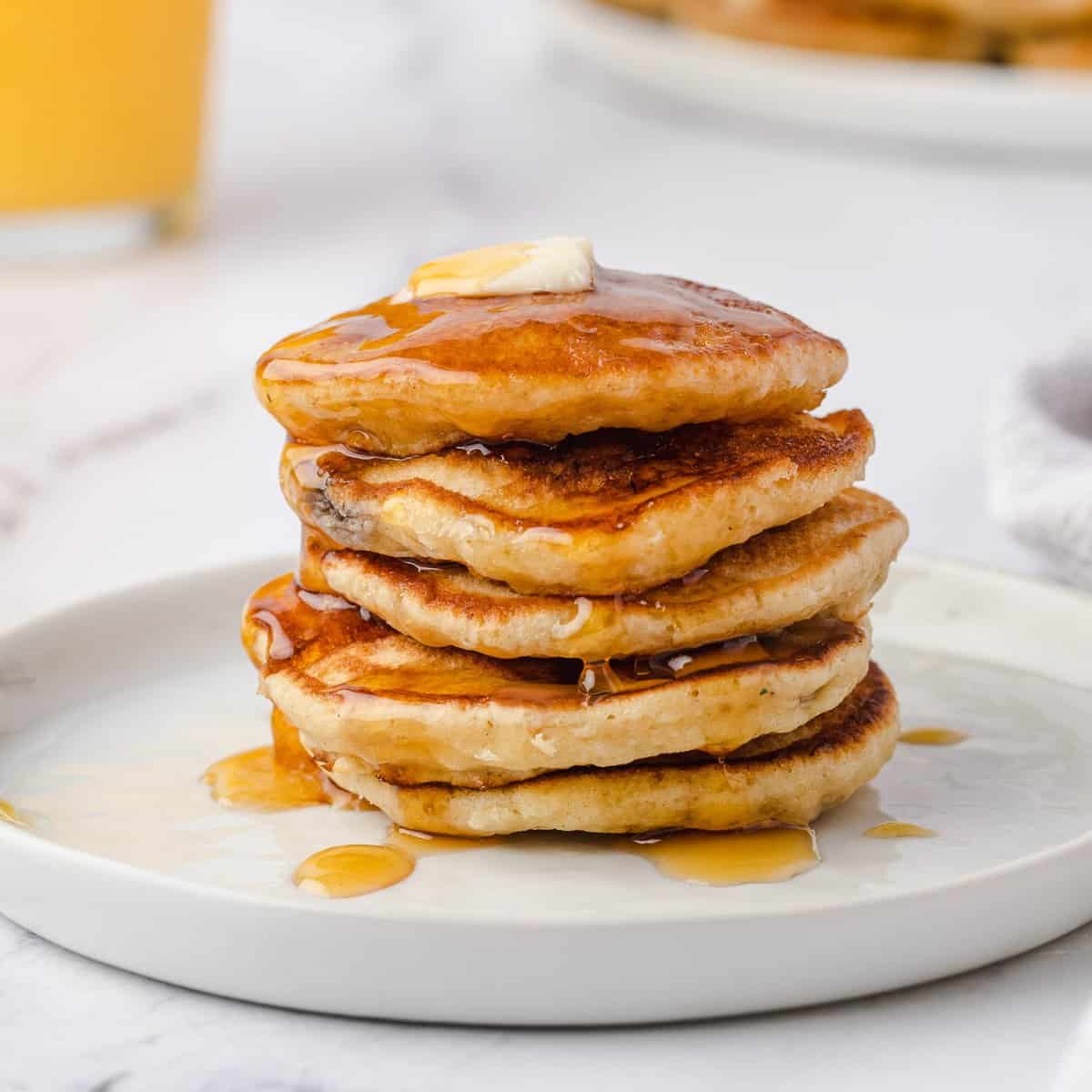 Pancakes banane façon pièces d’un dollar
