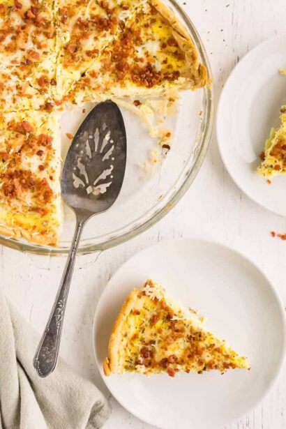 Quiche Italienne au Fromage et aux Lardons