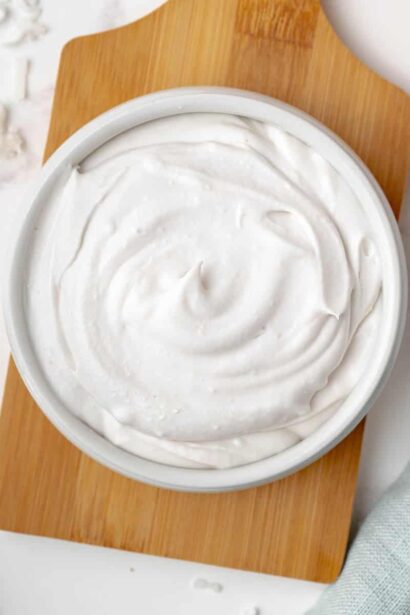 Crème fouettée à la noix de coco