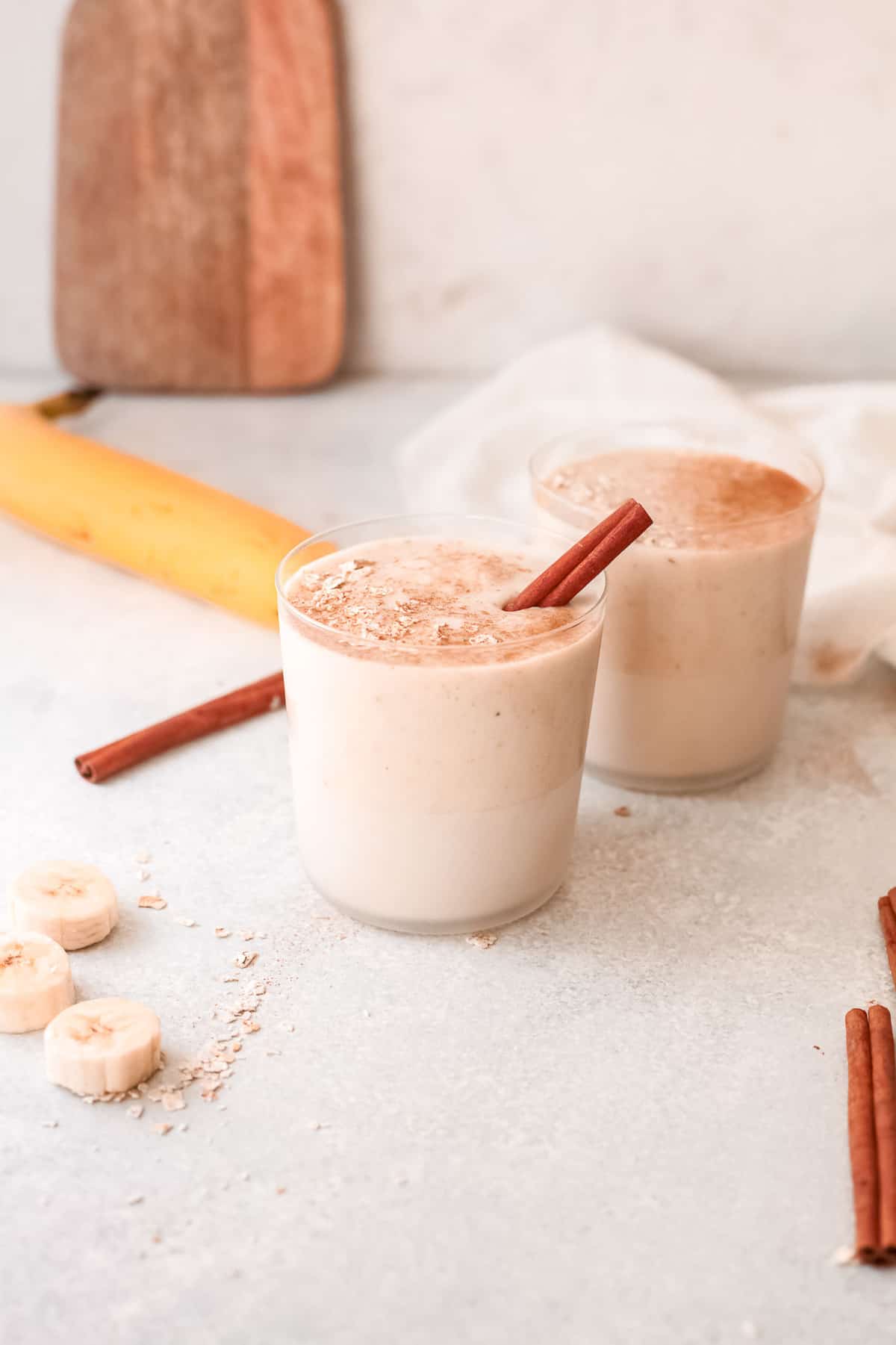 Smoothies dans des verres.