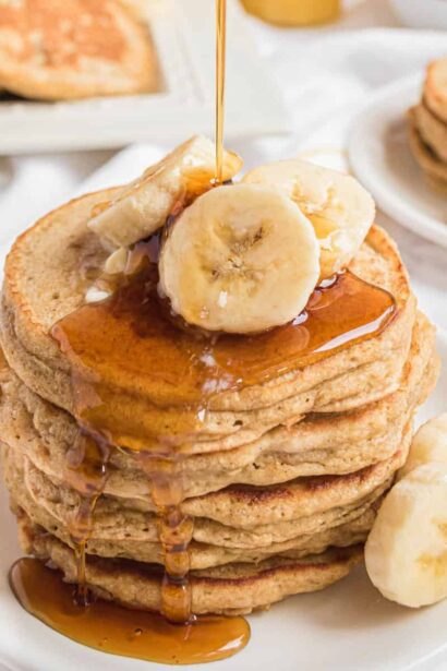 Pancakes au pain de banane