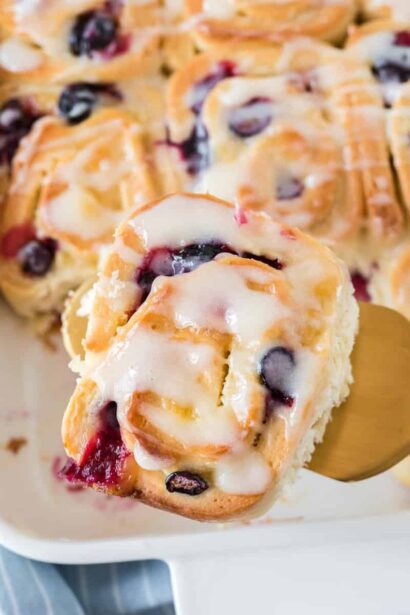 Pancakes aux Myrtilles et Crème de Citron