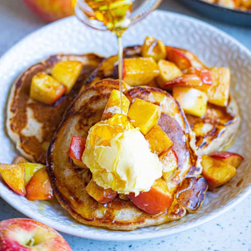 Pancakes vegan aux pommes