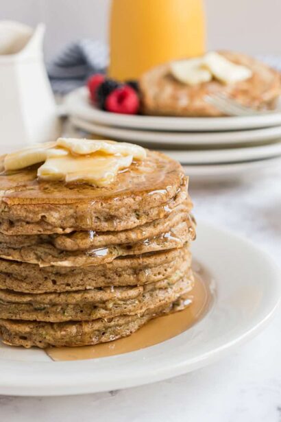 Pancakes au pain de courgettes